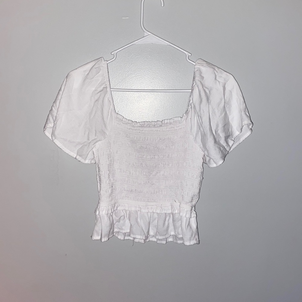 White crop top